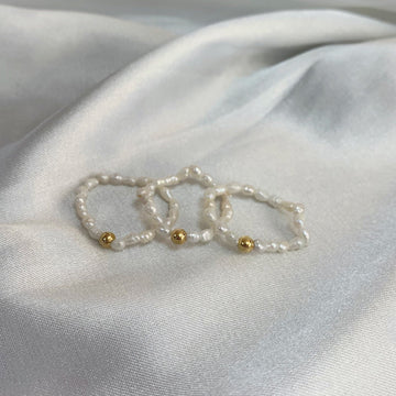 Anillo perla naturales